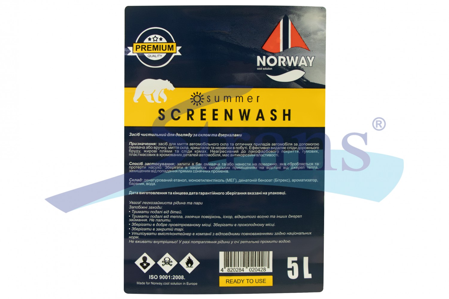 Омивач Скла Літній Norway 5Л. (Пет) Norwaysummer5L купити в